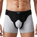 Tenbon Herniengürtel Leistenbruchgürtel mit 2 Kompressionspolstern Größe M