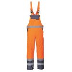 Portwest Warnschutz Kontrast Latzhose ungefüttert 4XL Orange Marine – Bild 2