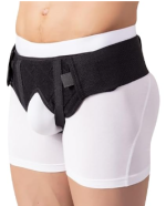 BeFit24 Leistenbruchgürtel Herren mit 2 Silikoneinlagen links rechts – Bild 2