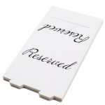 Tischaufsteller „Reserved“ (12 x 10 cm) 20-Pack Tischkarten für Café und Restaurant