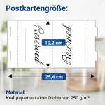 Tischaufsteller „Reserved“ (12 x 10 cm) 20-Pack Tischkarten für Café und Restaurant