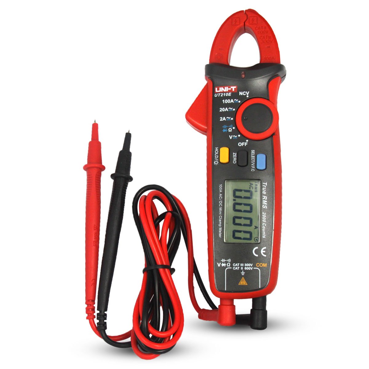 619cLfI8piL.jpg UNI-T UT210E Digitale Strommesszange AC DC Multimeter Amperemeter Voltmeter – Bild 1