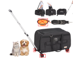 VEVOR Hundetrolley Faltbar 15,8kg Transporttasche 600D Oxford 4 Räder – Bild 2