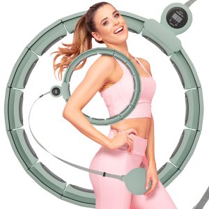Smart Hula Hoop Reifen 60-115 cm 10 bis 16 Glieder grün mit Zähler