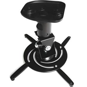 Beamer Projektor Deckenhalterung 360° drehbar – Aluminium schwarz