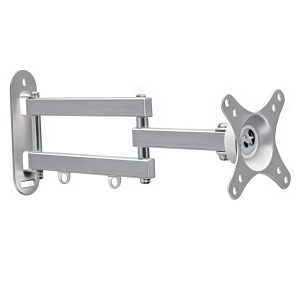TV Wandhalterung – schwenkbar, neigbar, Aluminium silber