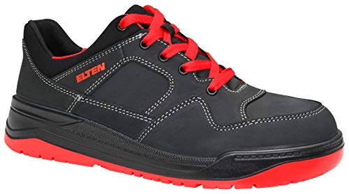 B07HFG6FVP.01._SCLZZZZZZZ_.jpg ELTEN Maverick Black-red Low ESD S3S Sicherheitshalbschuh Herren rutschfest – Bild 1
