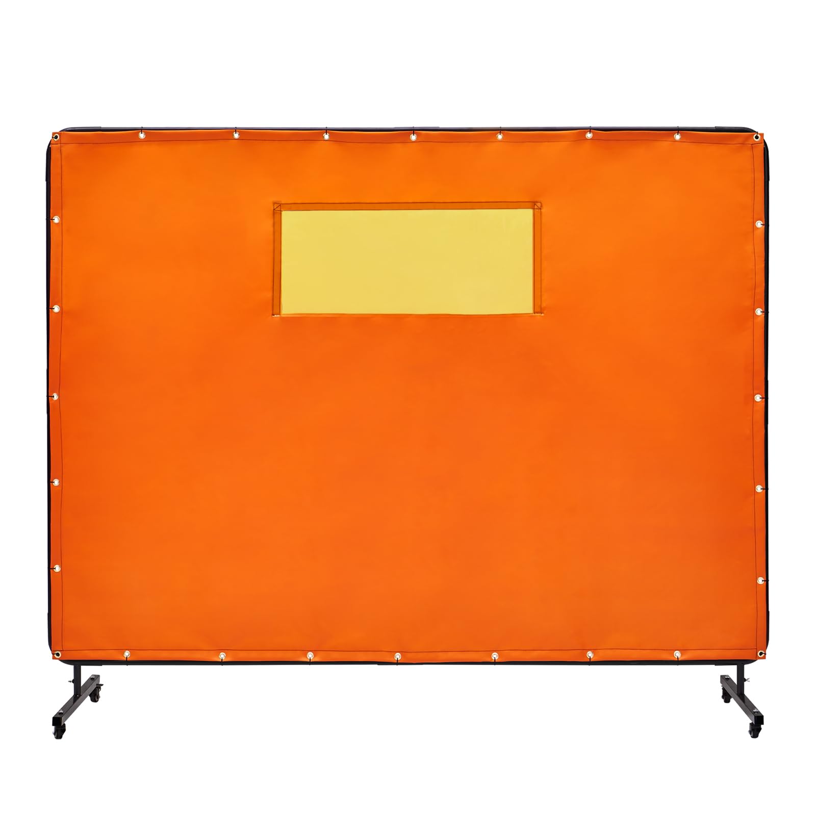 51SbsLgwIlL.jpg VEVOR Schweißvorhang 1,8 x 2,4 m flammhemmend UV-Schutz mit 4 Schwenkrädern – Bild 1