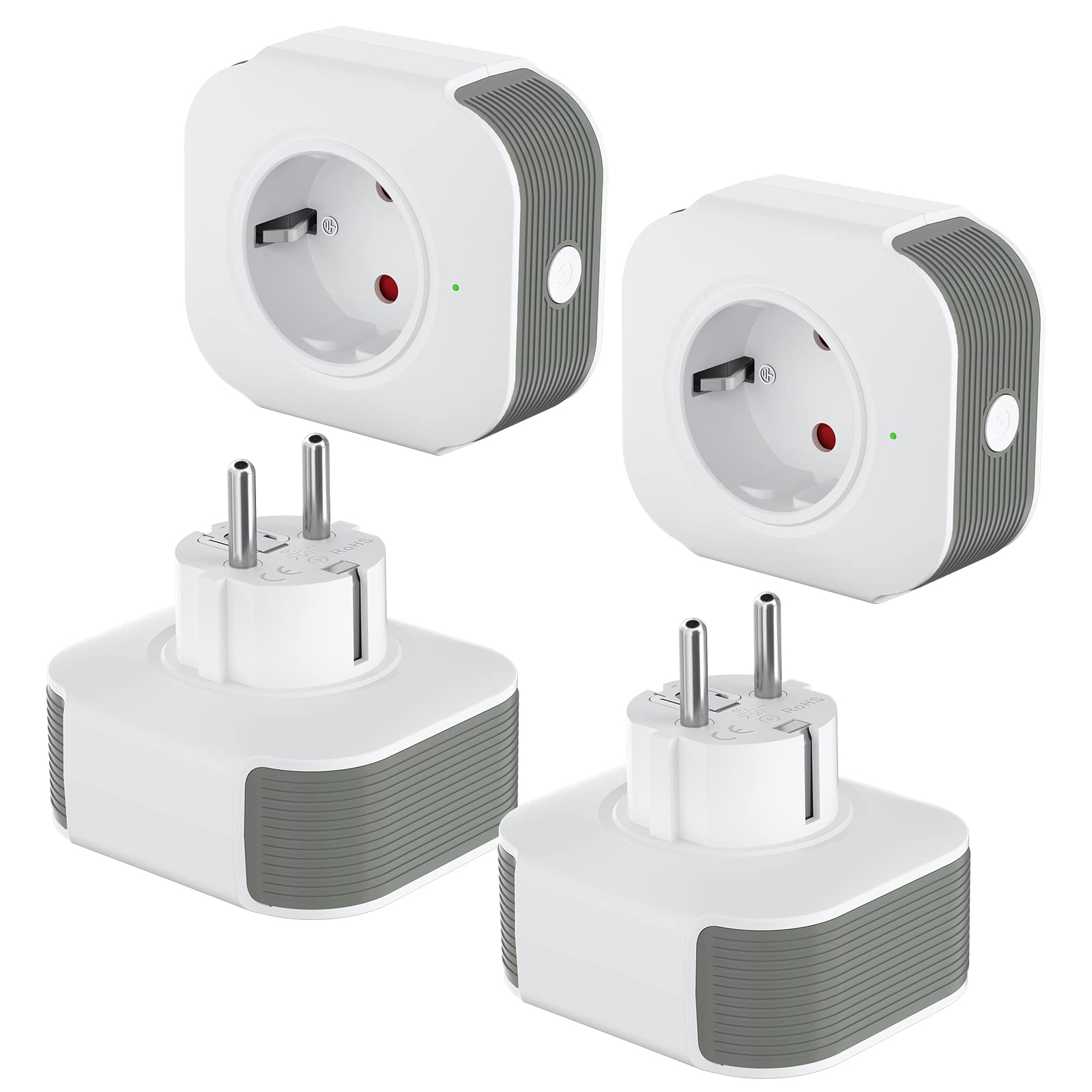 61nXLJ01BTL.jpg Milfra WLAN Steckdose 4er Set Sprachsteuerung Fernzugriff ohne Hub – Bild 1