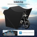 Motorrad Faltgarage Defekt 270x105x155 cm Schwarz Zeltgarage mit Tragetasche
