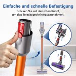 Saugrohr passend wie Dyson 971518-10 Staubsaugerstab Orange für Staubsauger