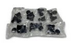 7 Sets Körpermaßband 3-teilig Teleskop-Maßband 150 cm schwarz mit Griff