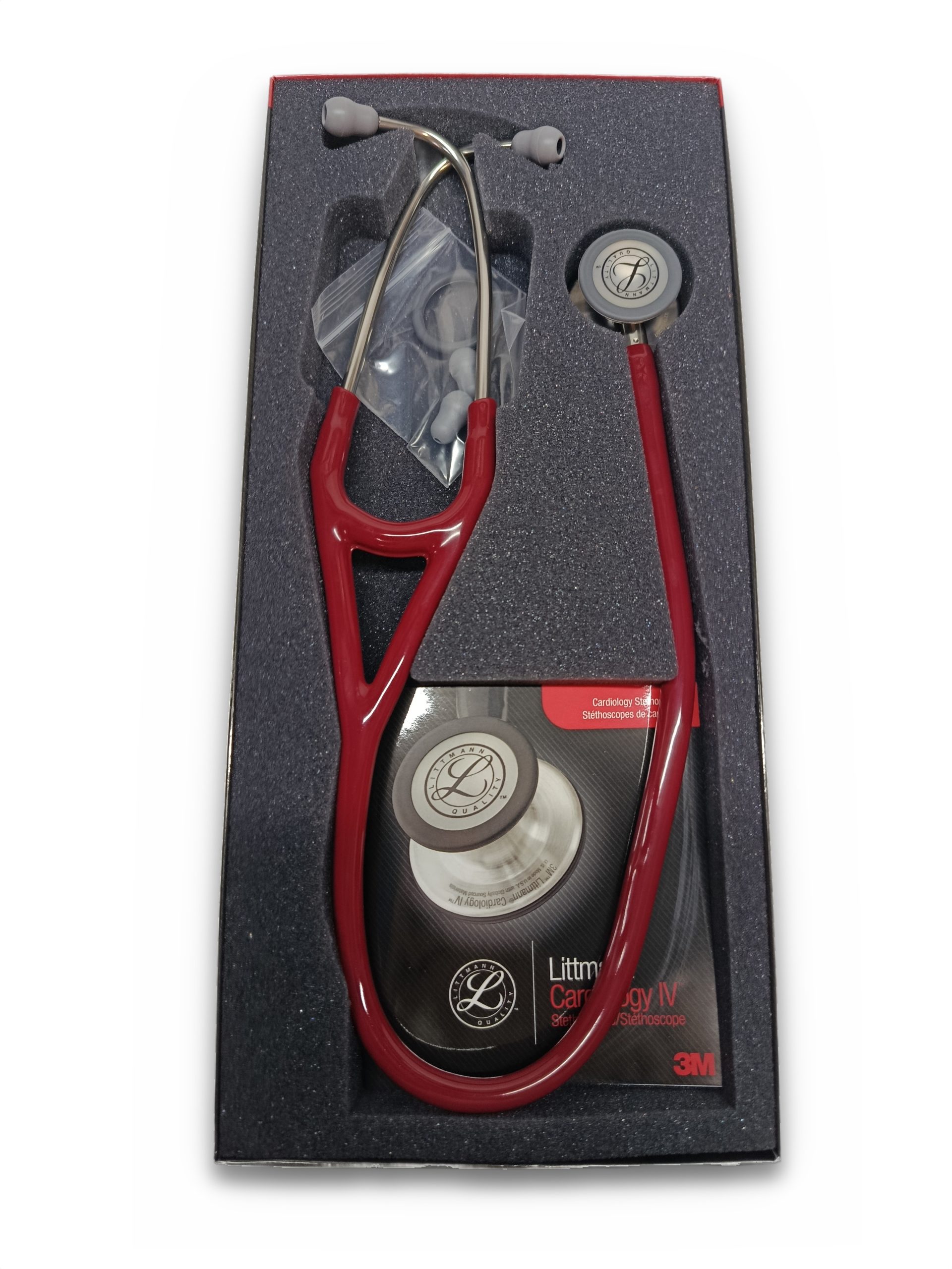 IMG_20260928_144033_white.jpg Littmann Cardiology IV Stethoskop 6184 Schlauch Burgunderrot – Bild 1