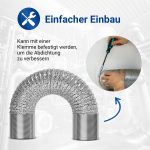 Abluftschlauch 100erR 4m Aluminium Flexrohr für Trockner