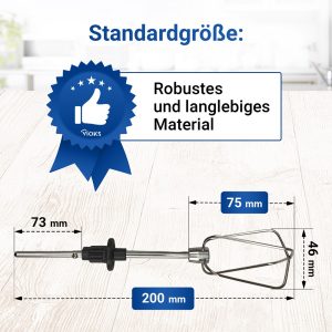 Rührhaken 2 Stk Krups MS-652993 Turbo-Quirle für Handmixer