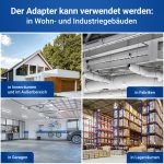 Adapter 100/125erØ und Schelle 110-130mmØ + Klemme 90-110mmØ für Dunstabzugshaube