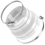 Adapter 125/150erØ und Schelle 110-130mmØ + Klemme 140-160mmØ für Dunstabzugshaube