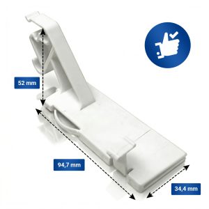 Gefrierfachklappenscharnier 2 Stk wie AEG 2231128014 2231129012 für Kühlschrank