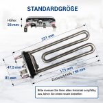 Heizung passend wie AEG 8581327372315 Heizelement mit Fühler für Waschmaschine