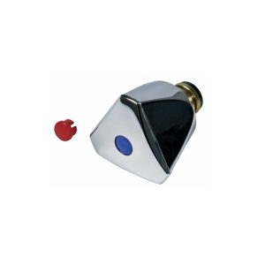 Knebel 1/2" mit Innenoberteil Kaltwasser/Warmwasser blau/rot für Armatur Sanitär