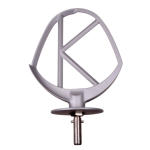 K-Haken Kenwood KW714148 Rührbesen Aufsatz Aluminium für Küchenmaschine