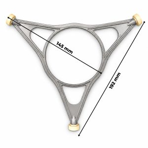 Drehtellerring Bauknecht 481010422369 Rollenstern Kunststoff für Mikrowelle