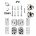 Türscharniersatz Candy 43013964 Scharnierkit für Waschmaschine