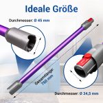 Staubsaugerrohr passend wie Dyson 971518-10 Teleskopstange Lila für Staubsauger