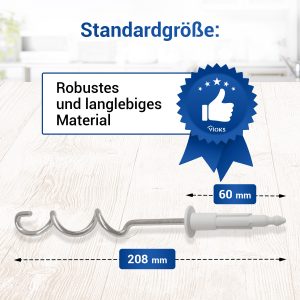 Knethaken Bosch 12009768 Knetaufsatz Comfort für Handmixer