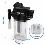 Milchbehälter DeLonghi AS00009731 Milchkaraffe für Kaffeemaschine